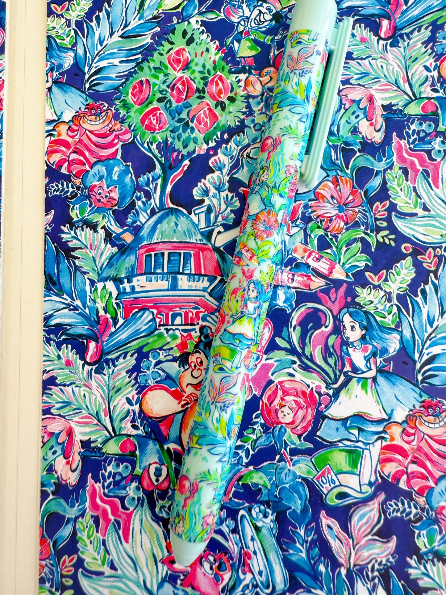 “You’re Entirely Bonkers” | Alice in Wonderland A5 Journal – Lilly Pulitzer Inspired