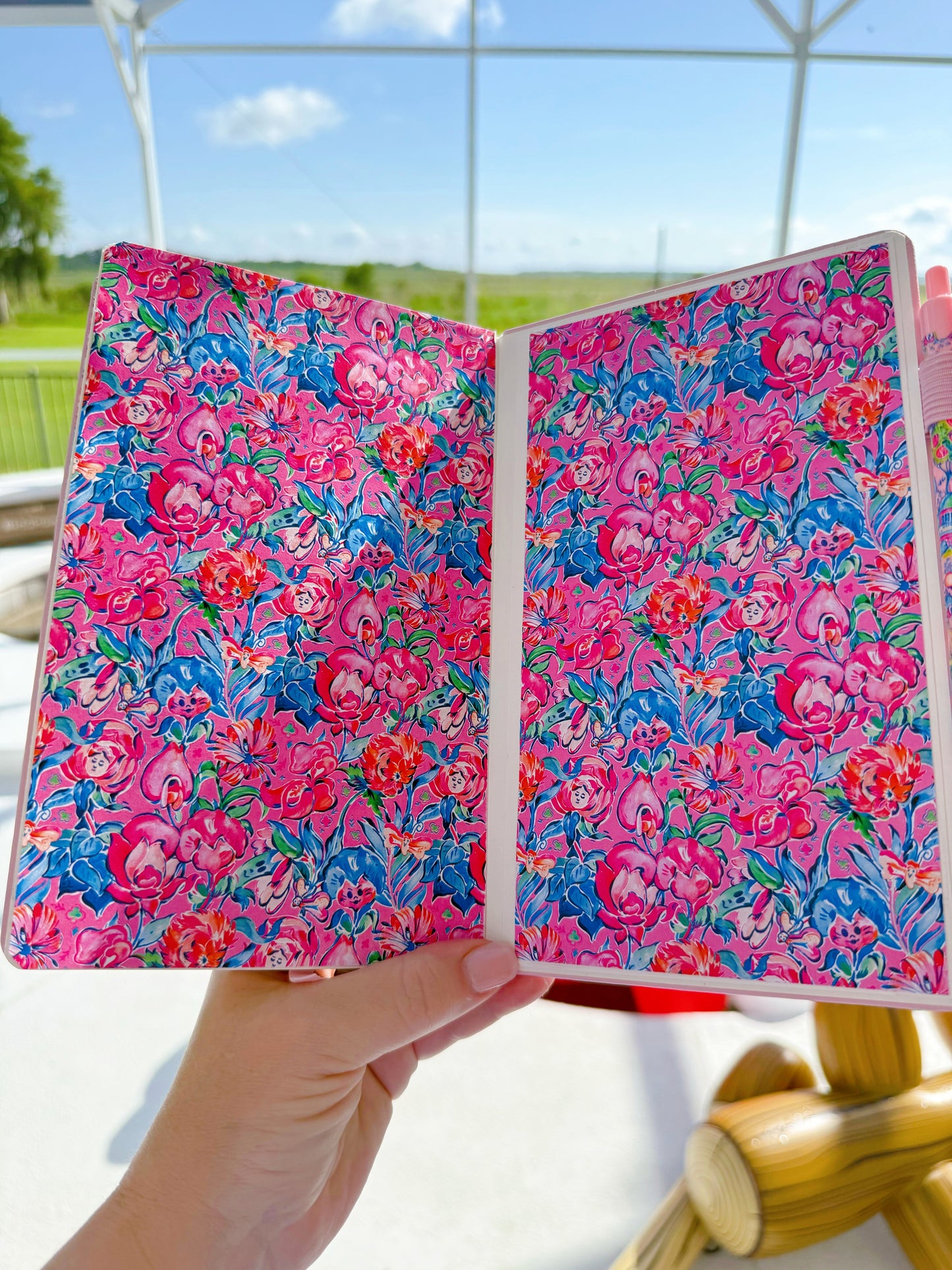 “You’re Entirely Bonkers” | Alice in Wonderland A5 Journal – Lilly Pulitzer Inspired