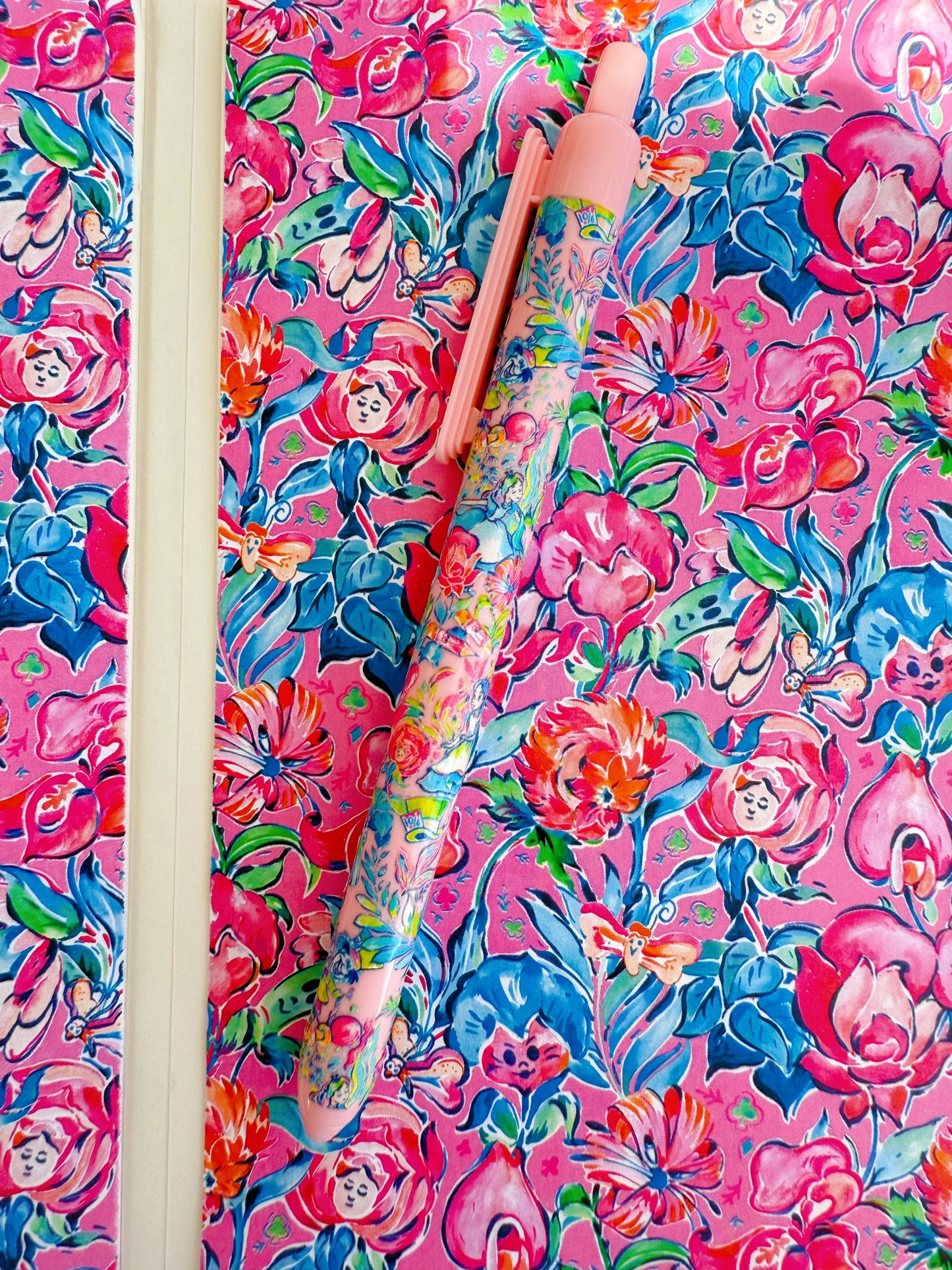 “You’re Entirely Bonkers” | Alice in Wonderland A5 Journal – Lilly Pulitzer Inspired