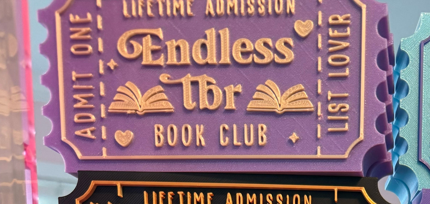 Ticket shelf sitter