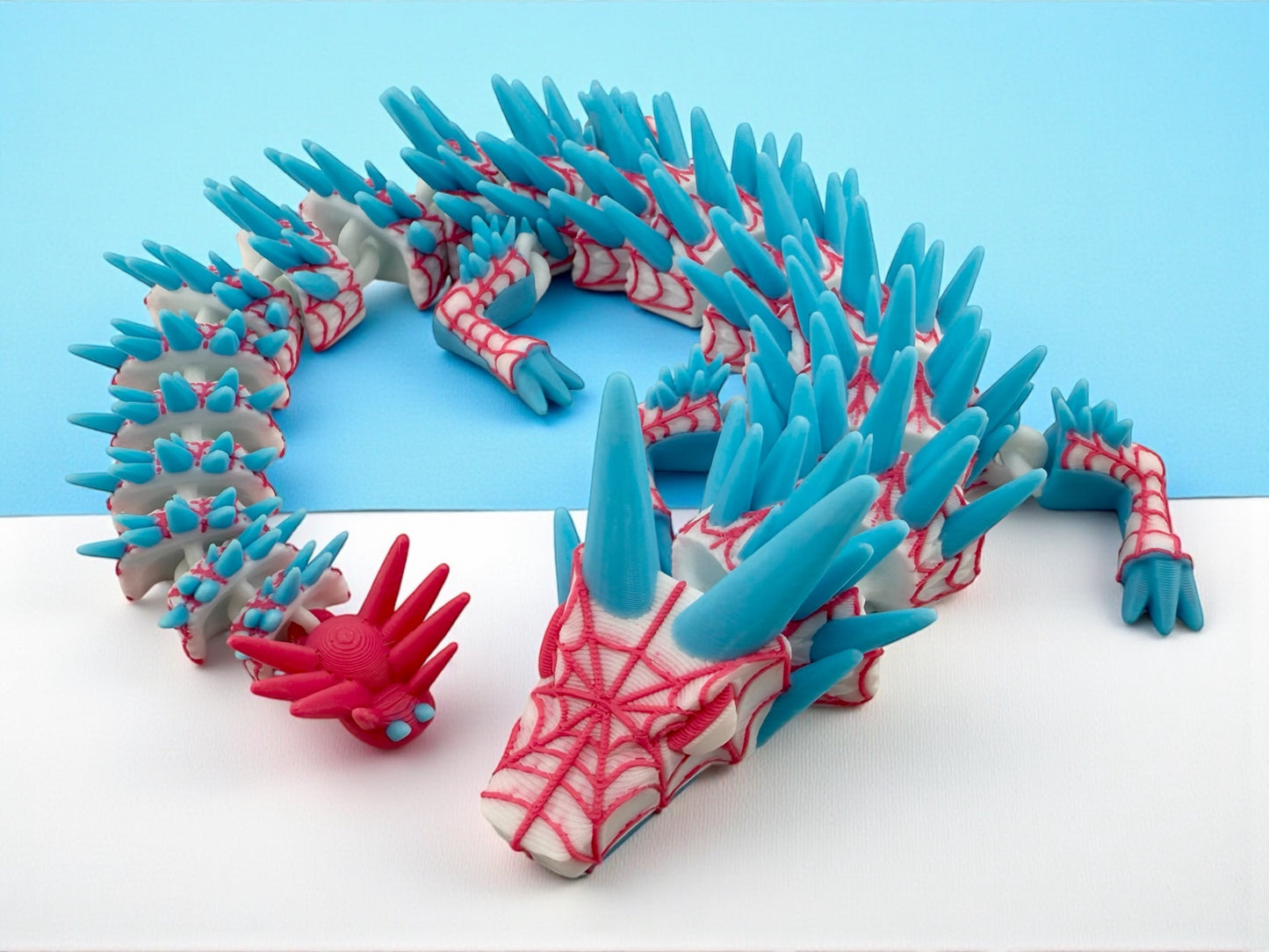 Spider-Gwen Dragon โ 3D Printed Flexible Collectible Figurine | Spider-Verse Inspired Geek Gift