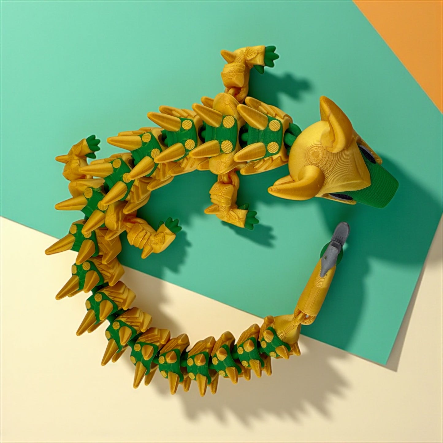 Loki Dragon – 3D Printed Flexible Collectible | God of Mischief Inspired Fandom Figurine