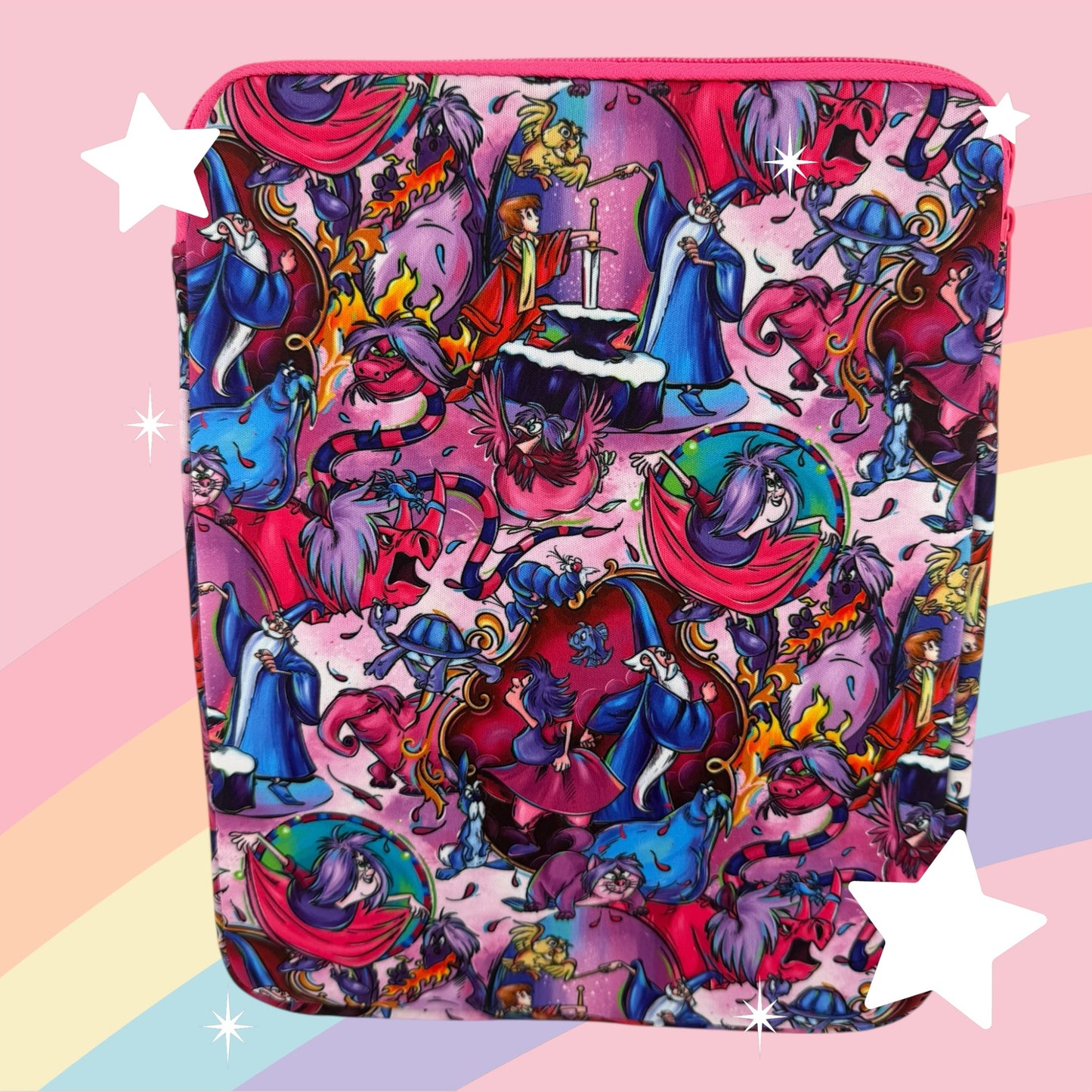 Sorcerer’s Quest iPad Sleeve (Sword in the Stone theme) EXCLUSIVE Kary Canary Design