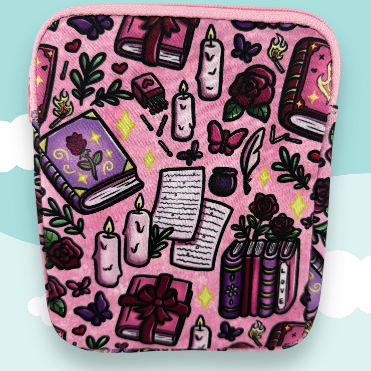 “Slow Burn Enthusiast” Pink Romance E-Reader Case