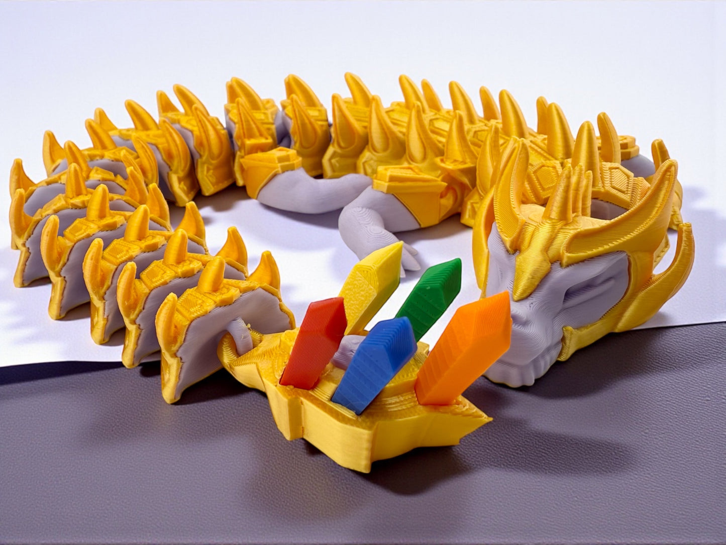 Inevitable Dragon β 3D Printed Flexible Collectible | Infinity Stone Inspired Fandom Figurine