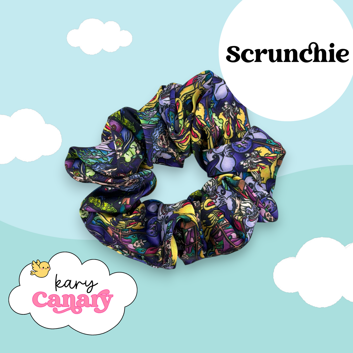 Villians Silky Scrunchie | Soft Scrunchie for Thick or Thin Hair