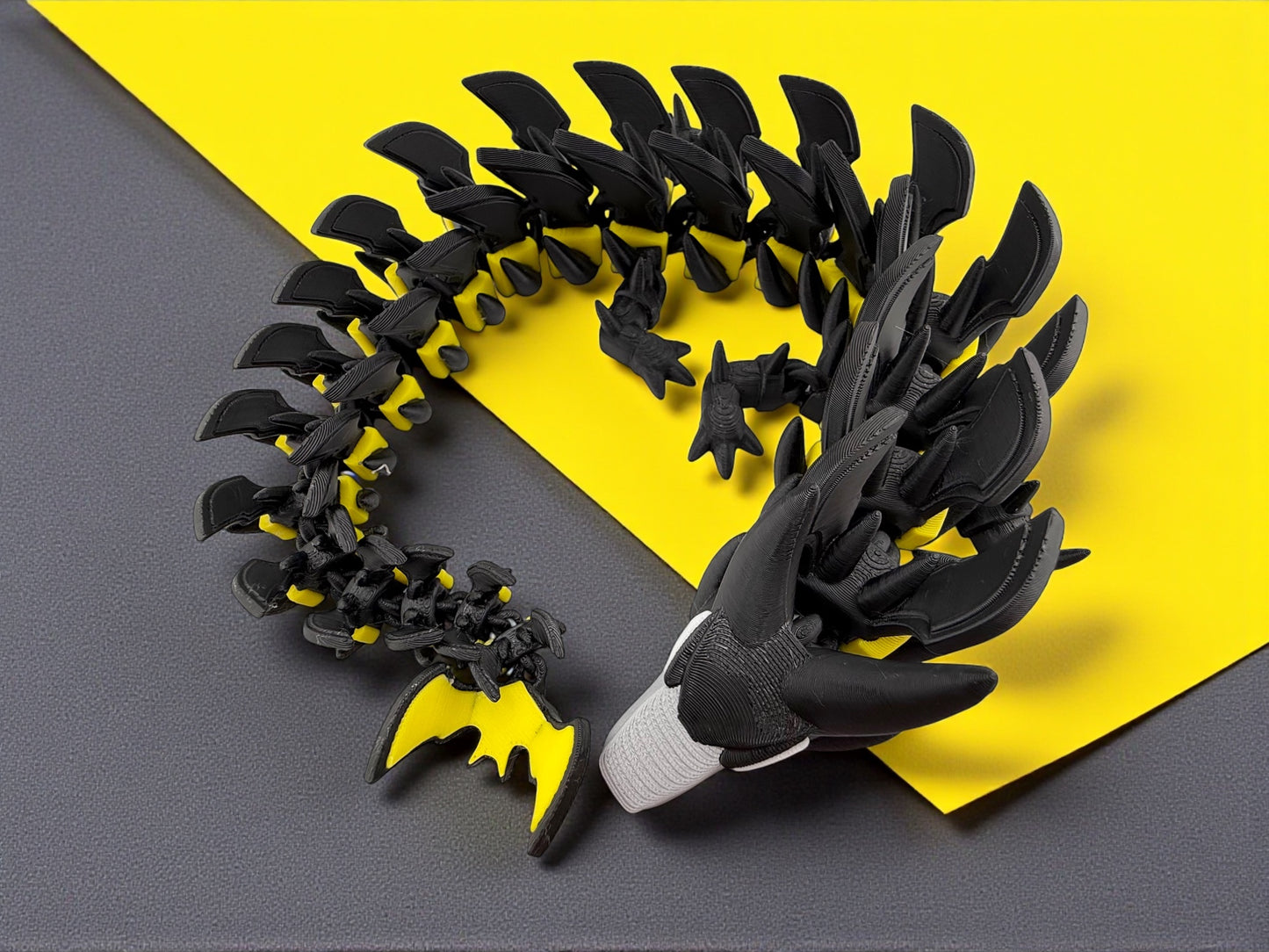 Batman Dragon – 3D Printed Flexible Collectible | Dark Knight Inspired Figurine