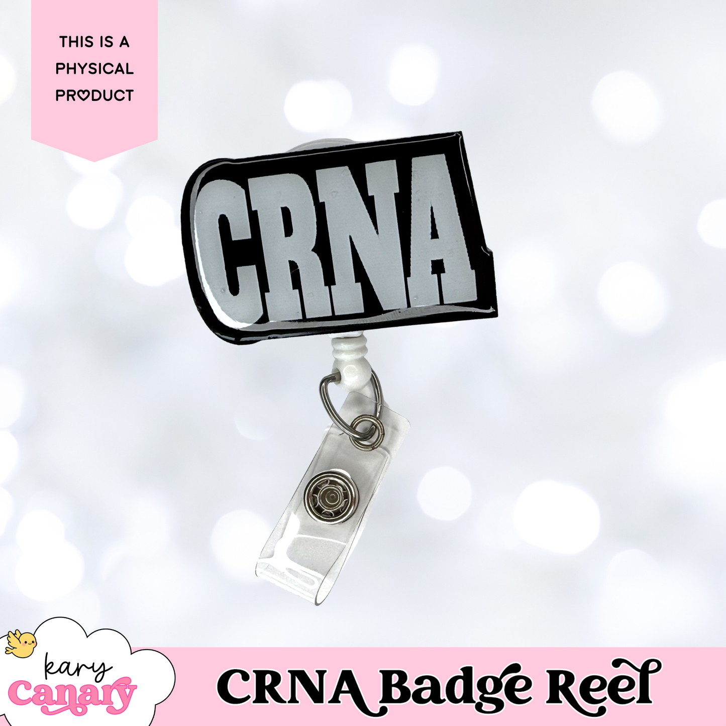 CRNA Badge Reel – Bold, Colorful, and Customizable Badge Holder for Nurse Anesthetists