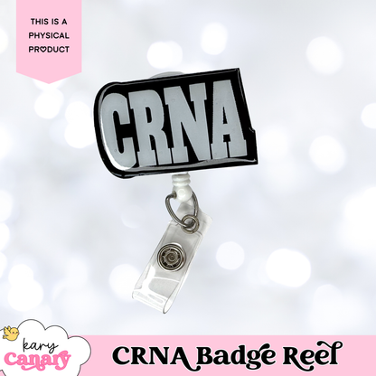 CRNA Badge Reel – Bold, Colorful, and Customizable Badge Holder for Nurse Anesthetists