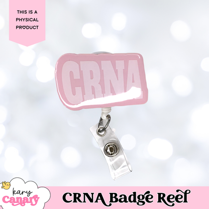 CRNA Badge Reel – Bold, Colorful, and Customizable Badge Holder for Nurse Anesthetists