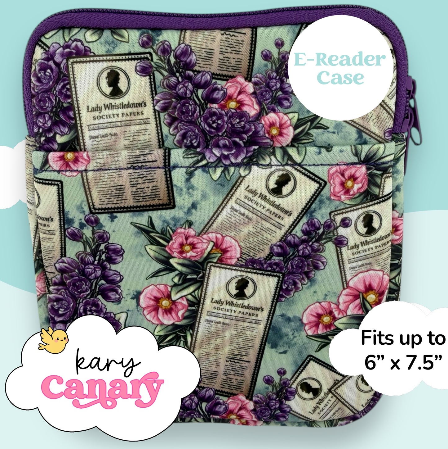 Lady Whistledown E-Reader Case (Bridgerton Inspired)