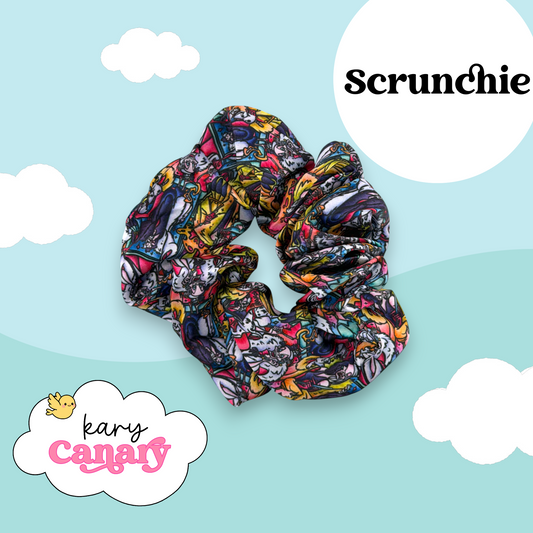Cruella Villains Scrunchie | Silky Disney-Inspired Hair Scrunchie