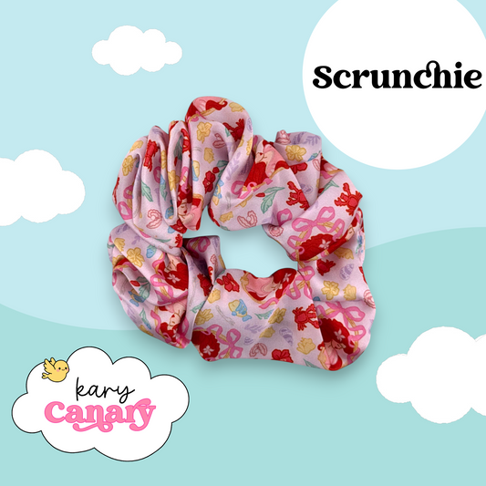 Ariel Pink Frames Silky Scrunchie | Disney Princess Hair Accessory