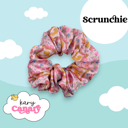 Aurora Floral Silky Scrunchie | Sleeping Beauty Disney Hair Tie