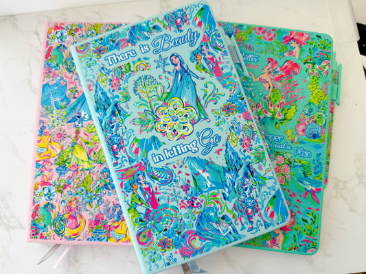 “There is Beauty in Letting Go” | Elsa A5 Journal – Lilly Pulitzer Inspired