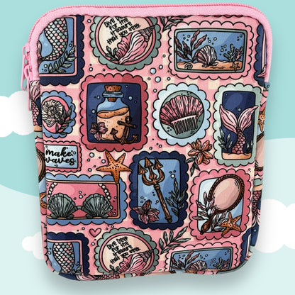 Mermaid Coastal E-Reader Case – Seashell & Ocean Book Sleeve