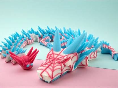 Spider-Gwen Dragon – 3D Printed Flexible Collectible Figurine | Spider-Verse Inspired Geek Gift