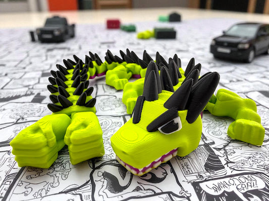 Hulk Dragon – 3D Printed Flexible Collectible | Marvel Superhero Inspired Figurine