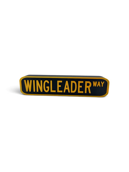 Wing Leader Way Sign – Fourth Wing Inspired Fantasy Bookshelf Decor | Dragon Reader Gift | Book Nook Sign