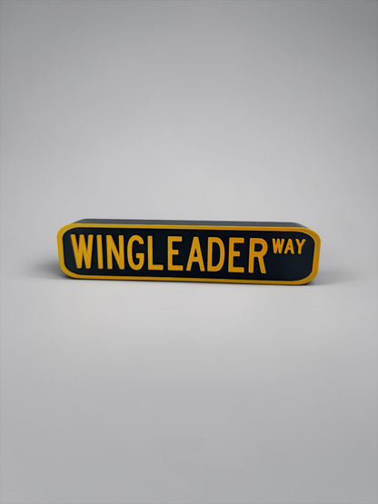 Wing Leader Way Sign – Fourth Wing Inspired Fantasy Bookshelf Decor | Dragon Reader Gift | Book Nook Sign