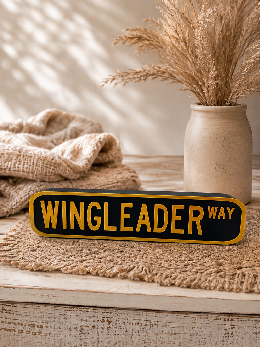 Wing Leader Way Sign – Fourth Wing Inspired Fantasy Bookshelf Decor | Dragon Reader Gift | Book Nook Sign