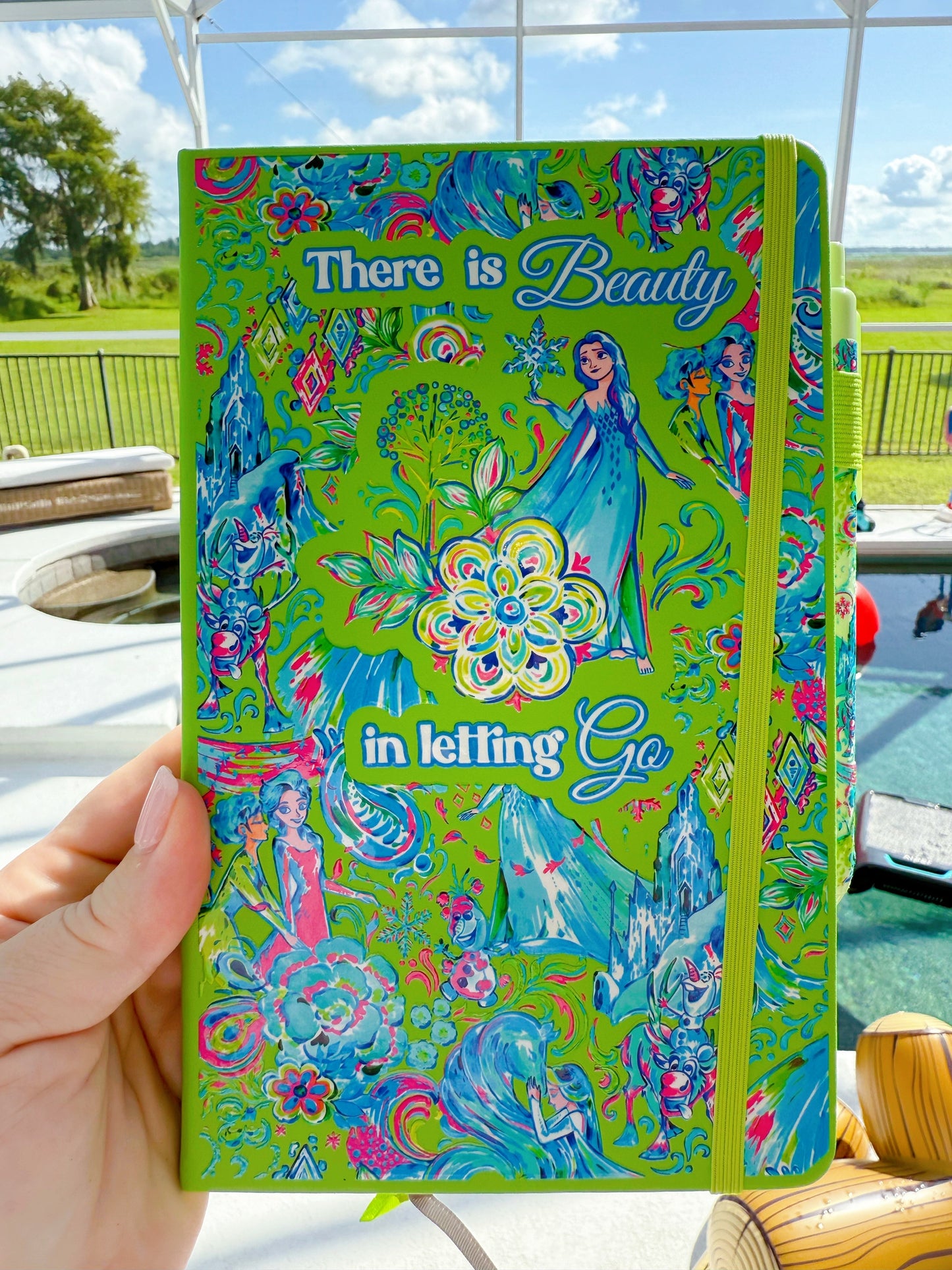 “There is Beauty in Letting Go” | Elsa A5 Journal – Lilly Pulitzer Inspired