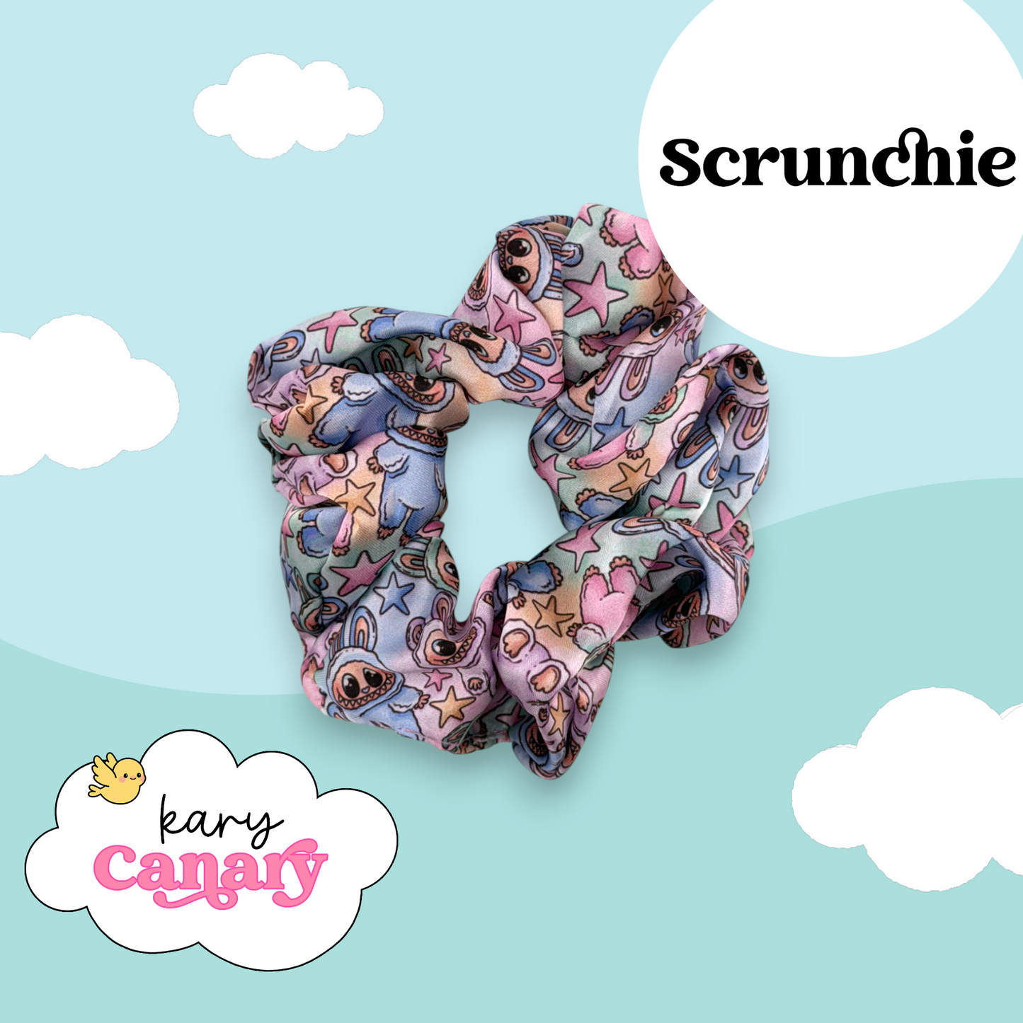 Labubu Silky Scrunchie | Soft Scrunchie for Thick or Thin Hair