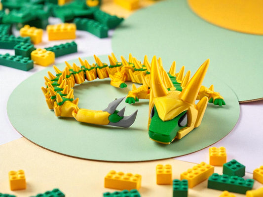 Loki Dragon – 3D Printed Flexible Collectible | God of Mischief Inspired Fandom Figurine