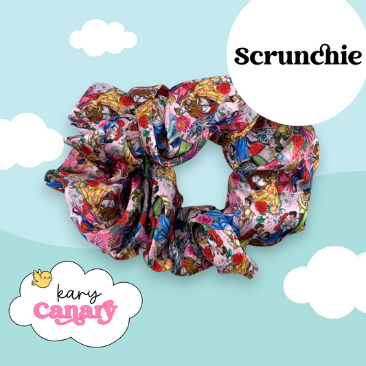 Floral Princess Silky Scrunchie | Soft Scrunchie for Thick or Thin Hair