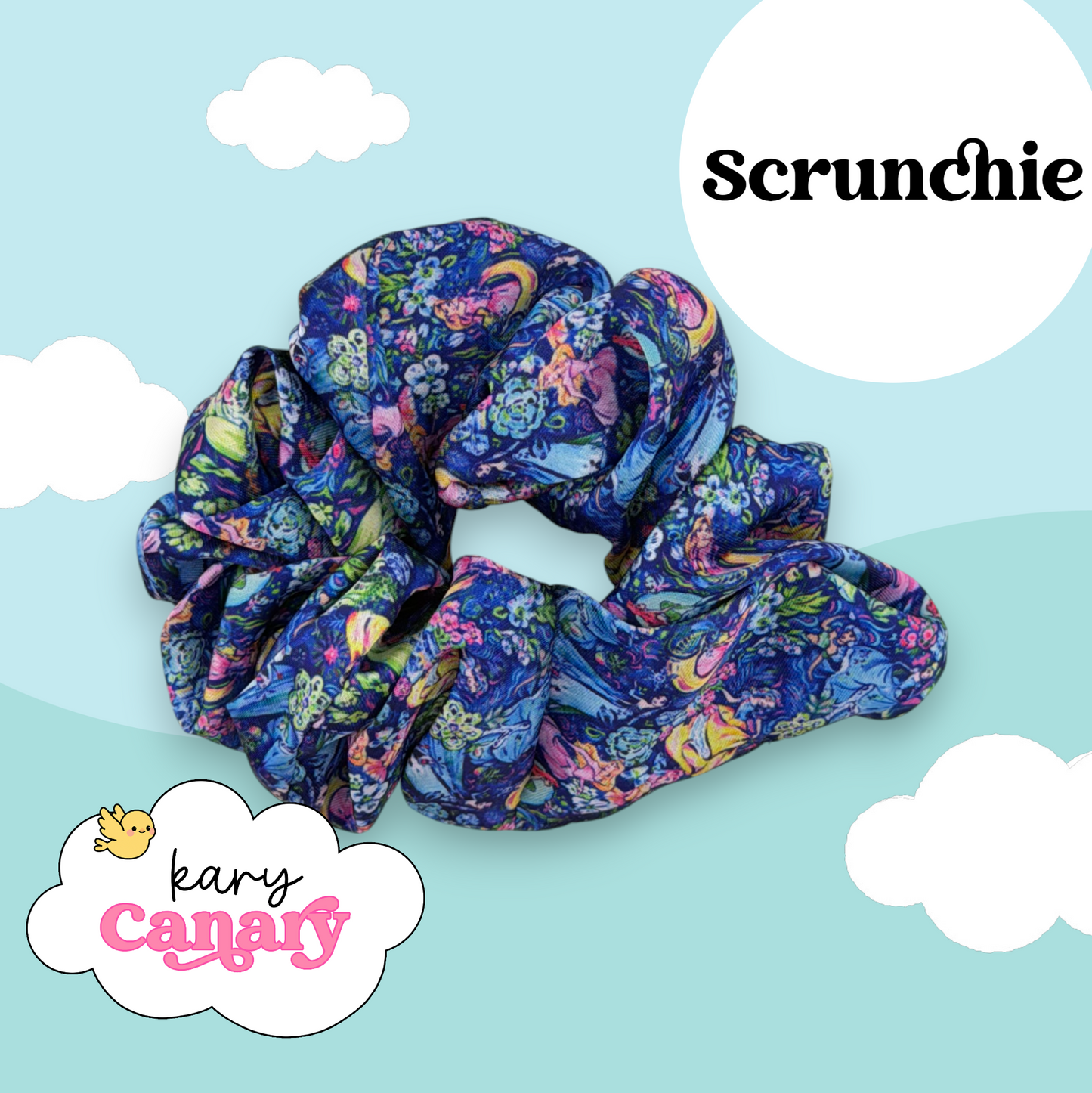 Lilly Pulitzer Princess Inspired Silky Scrunchie | Soft Scrunchie for Thick or Thin Hair