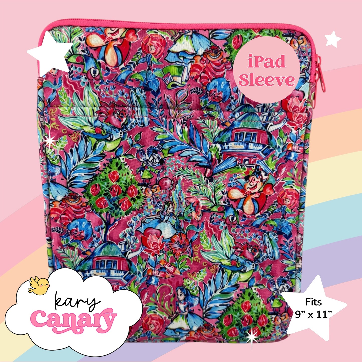 Alice in Wonderland Lilly Inspired iPad Sleeve