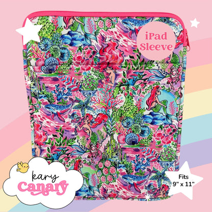 Little Mermaid Lilly Inspired iPad Sleeve
