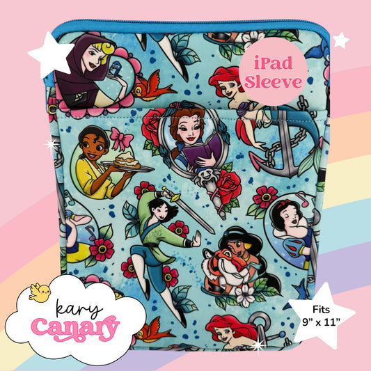 Princess Squad iPad Sleeve (Multiple Princesses)