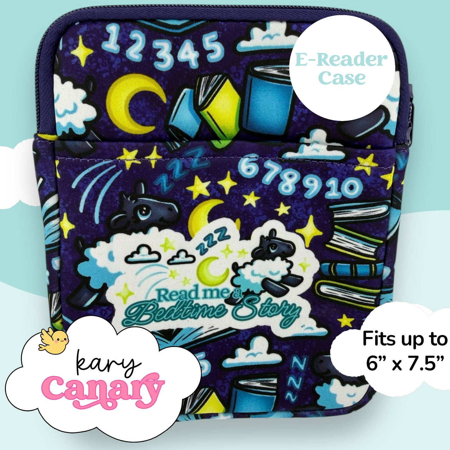 Bedtime Story Sheep × Night Sky E-Reader Case