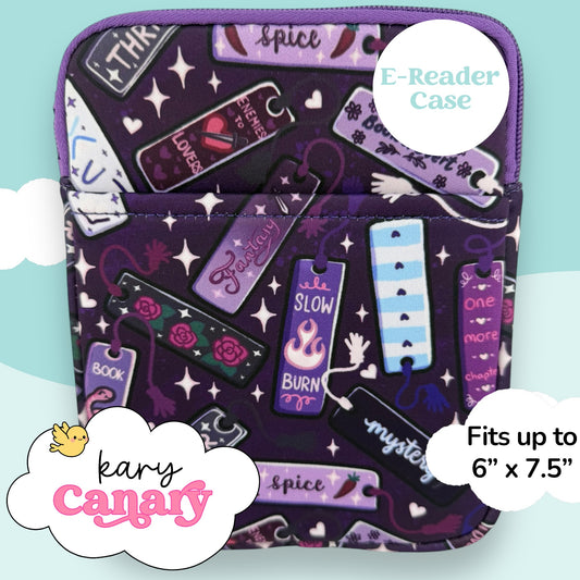 “Bookmark Tropes” E-Reader Case (Tropes Collage)