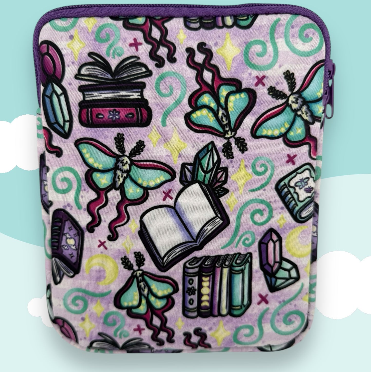 Pastel Moth × Crystals × Witchy Books E-Reader Case