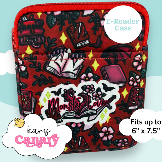 Monster Lover Red E-Reader Case