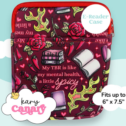 “My TBR Is a Little Spicy” Chili Pepper E-Reader Case
