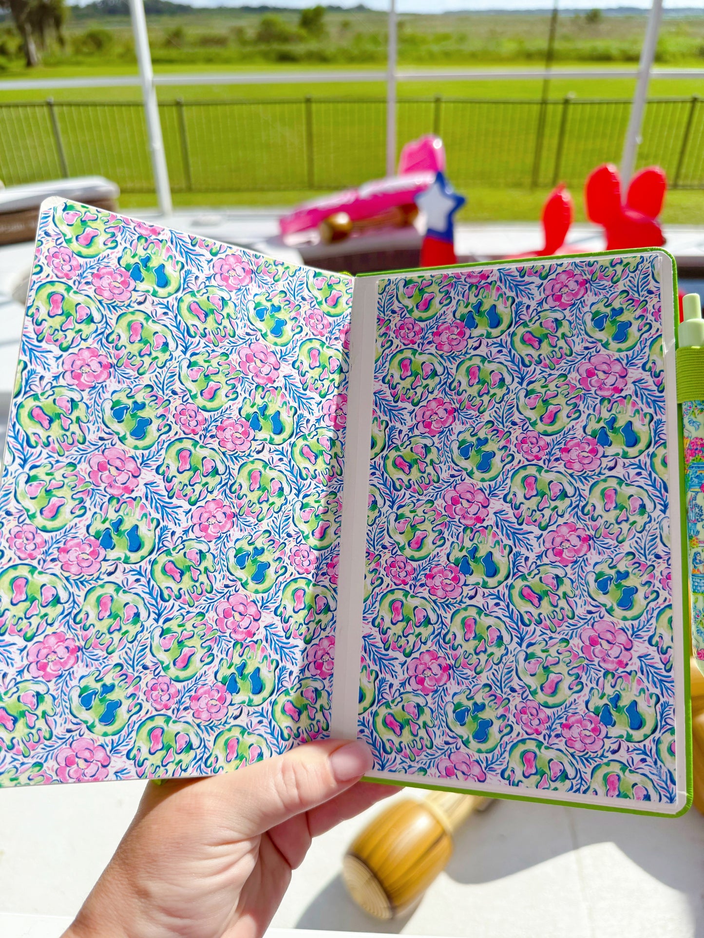 “Singing to Birds & Spilling the Tea” | Snow White A5 Journal – Lilly Pulitzer Inspired