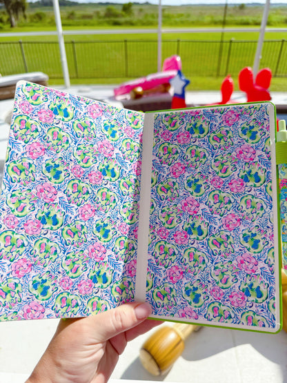 “Singing to Birds & Spilling the Tea” | Snow White A5 Journal – Lilly Pulitzer Inspired