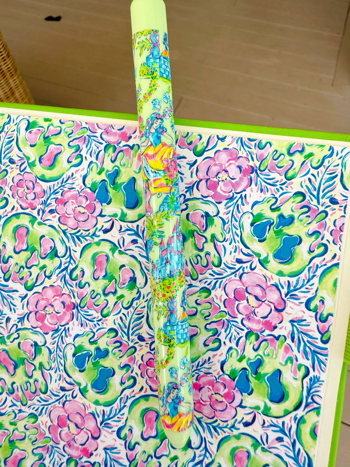“Singing to Birds & Spilling the Tea” | Snow White A5 Journal – Lilly Pulitzer Inspired