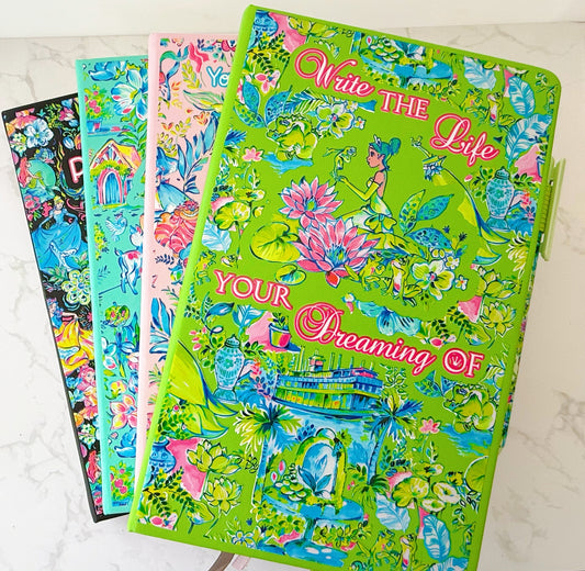 “Write the Life You’re Dreaming Of” | Tiana A5 Journal – Lilly Pulitzer Inspired