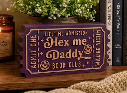 Witchy Book Decor – Spicy Fantasy Shelf Sitter | Paranormal Romance Display