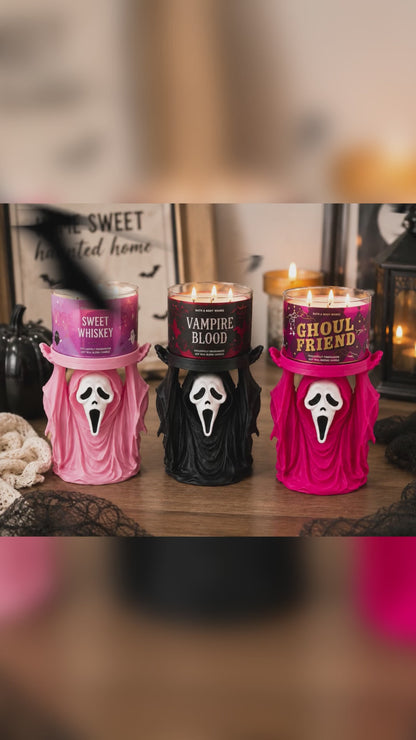 Ghost Candle Holder, Ghostface 3D Printed 3-Wick Candle Stand Hot