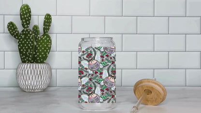 Fairy Dust UV DTF Wrap - 16 oz Libbey Glass Can Wrap | Glossy Waterproof Decal