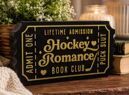 Hockey Romance Decor - 3D Printed Shelf Sitter | Sports Romance Gift | Athlete Trope