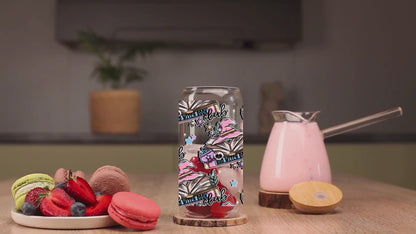 Bad Witch UV DTF Cup Wrap | 16 oz Libbey Glass Can | Witchy Pastel Book Design | Ready-to-Press Wrap