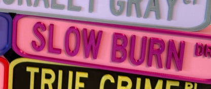 Street sign shelf sitter