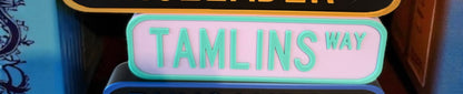 Street sign shelf sitter